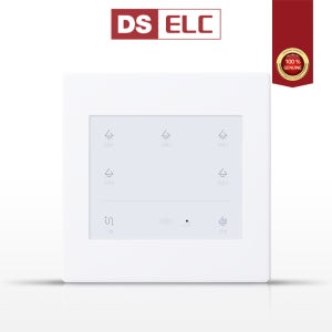 DS ELC 동서 도셀 D2 화이트 2선식 2개용 5구 전자식 리모컨 터치 스위치