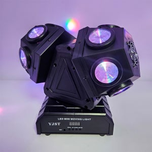 YJST 미니 2구 맥스 무빙 LED 미러볼 클럽 라이브카페 7080라이브 무대 특수조명