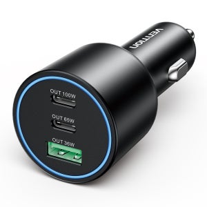 벤션 차량용 시거잭 트리플 165W PD PPS QC 멀티 고속충전기 FFPB0