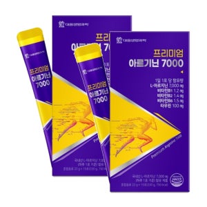 활기찬 남성의 아침 다이어트 여성건강 대웅 프리미엄 아르기닌 7000 22g 15포, 2개