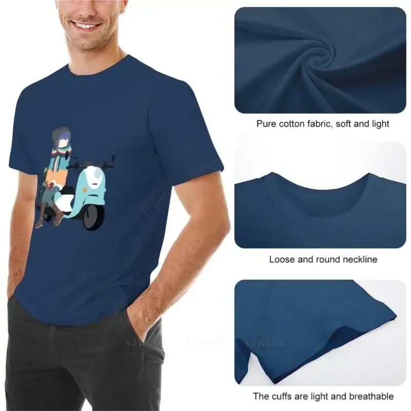 プセカユキサラ初音ミ スポーツウェア 登山服 Tシャツ バンティグッズゆるキャンプ - シマリンとスターブラック美的 衣料品 少年男性用