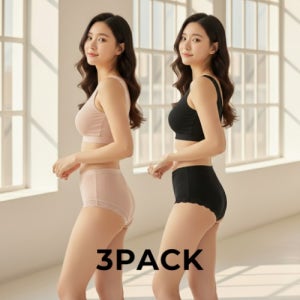 [프리미엄]낫띵즈 3PACK 마이크로모달 무중력팬티 친환경소재