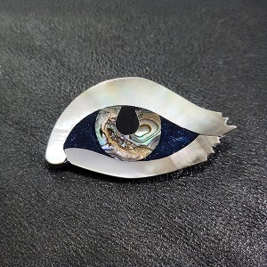 스텔라 남자 여자 빈티지 엔틱 명품 우주 눈 자개 브로치