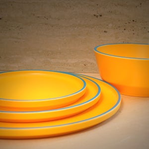 [키친수] 집들이선물 신혼선물 디자인 그릇세트 비바 싱글컬러 머스터드옐로우