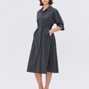 닥스 여성 [스테디셀러][면]다크카키 스트랩 7부 원피스 WKDR5B501K3