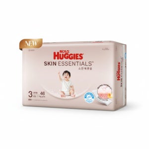 하기스 2025 스킨에센셜 기저귀 공용 3단계 팬티 1박스 46X4팩