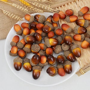 20p 도토리모형 열매 카페소품 연출 리얼