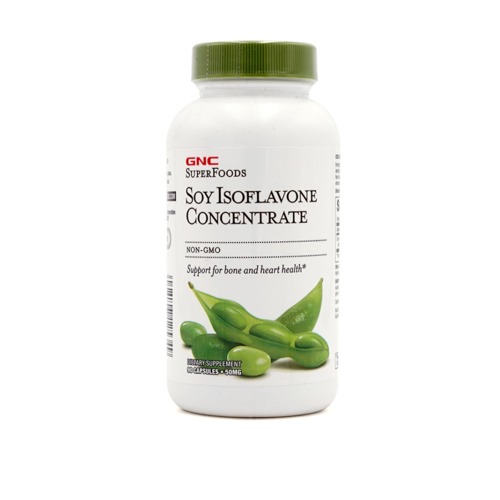 GNC 슈퍼 푸드 <b>소이 이소플라본</b> 컨센트레이트 50mg 90정 캡슐