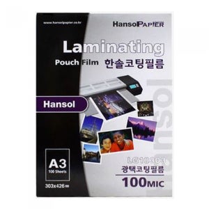 한솔제지 코팅필름 A3 100MIC, 100매