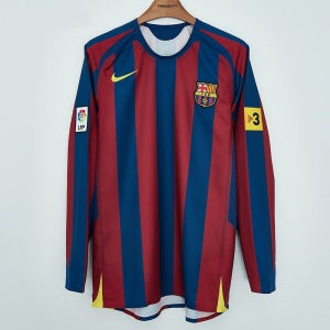 나이키 05/06 바르셀로나 리이슈 홈 유니폼 긴팔 저지 선수 마킹 HQ1461-471