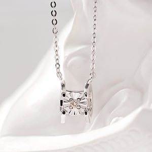 14K 18K 플래티넘 프레임 다이아몬드 목걸이