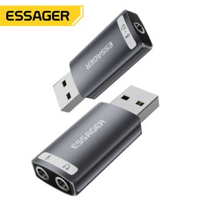 ESSAGER ES-OTG21 싱글포트 USB A TO 3.5MM 외장형 사운드카드