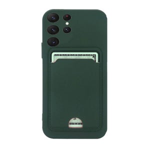 카드 수납 풀커버 실리콘 젤리 케이스 카메라 보호 그린, 갤럭시S26 울트라