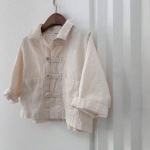 레이커 단추고리셔츠