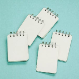 스프링 메모장 미니 포켓수첩 세트 무지 5p 수첩 휴대용