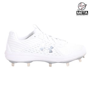 언더아머 UA 야드 MT 일체형징 징스파이크 야구화 화이트 3022999-101