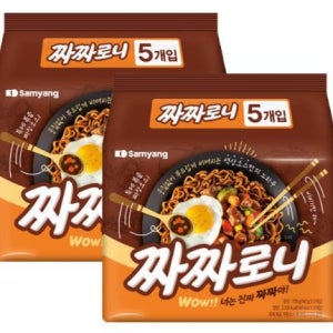 삼양라면 짜짜로니 짜장, 140g, 10개