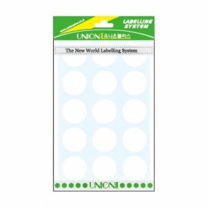 백색)C300 원형스티커(300