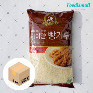 (박스판매) 서울식품 코알라 하이얀 빵가루 1kg x6개