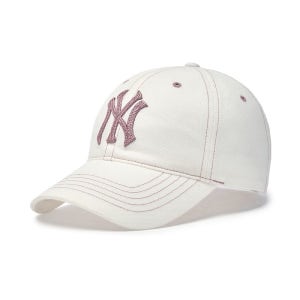 [MLB] 베이직 데님 언스트럭쳐 볼캡 NY (Cream) 3ACPB126N