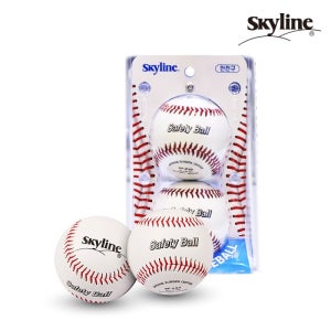 스카이라인 skyline 연식 야구공 캐치볼용 말랑말랑한 안전구 2개입