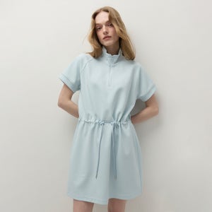 [클로브 26SS] Essential Half-Zip Dress (Sky Blue)