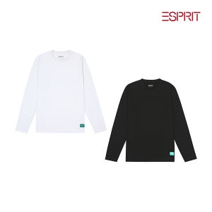 [에스프리] 코튼 긴팔티셔츠 유니 2컬러 택1