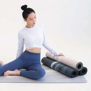 이노이 요가매트 천연고무 PU 논슬립 헬스 홈트 스트레칭 필라테스 안밀리는 운동매트 5mm