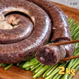 찰순대 냉장 분식용 순대볶음 업소용 청춘푸드코리아 순대국밥 재료 2kg, 1개