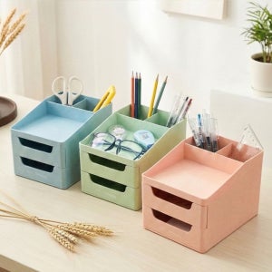 리사이클 어반루트 2단 서랍 연필꽂이 수납 정리 보관함 펜꽂이통