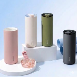 알로꼬 쇠냄새 없는 세라믹 스텐 차량용 텀블러 600ml 풀세트 빨대뚜껑 보냉가방