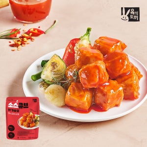 [라운지전용] 육식토끼 소스큐브 닭가슴살 80g 핫스파이시맛 9팩