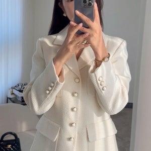 26ss 모린 봄 트위드 자켓 고퀄 하프 긴팔자켓