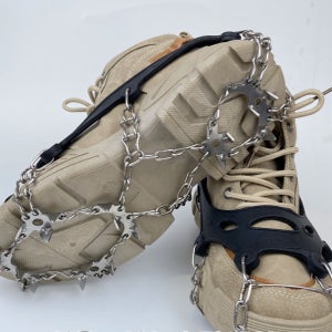 논슬립 등산용 아이젠 스파이크 빙판길 미끄럼 방지 휴대용 10발 캠핑용