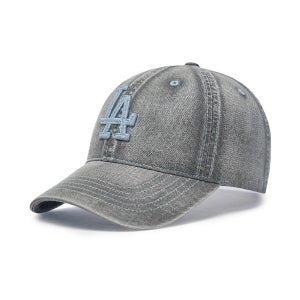 [MLB] 베이직 데님 언스트럭쳐 볼캡 LA (Charcoal Grey) 3ACPB126N