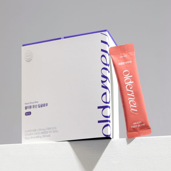 올더뮤 뮤신 딥글로우 자두/키위 (4box, 40포)