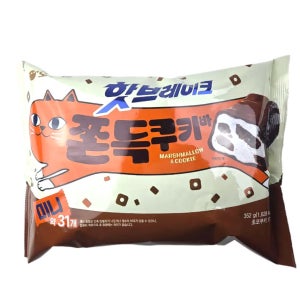 오리온 핫브레이크 쫀득쿠키 바 미니 352g, 1개