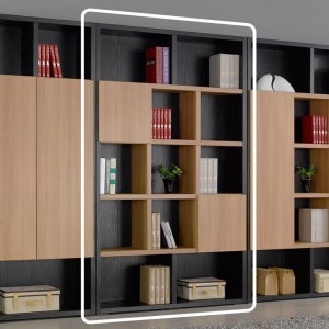 NC 1단 선반 도어 책장 1200 4colors