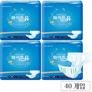 국내제조 요실금 요양원 아름순 성인용기저귀 1 겉기저귀 매직테이프 대형, 10개입, 4팩