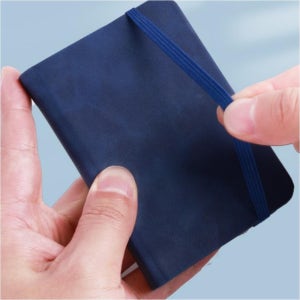 미니 밴드수첩 A7 줄노트 메모장 휴대용 포켓 한손수첩 75X110X15mm 기록노트