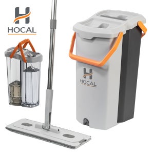 HOCAL 호칼 밀대 걸레 Flat 노터치 물걸레 청소 극세사 LV-001