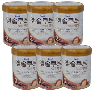앱솔루트 명작 2FL 분유 2단계(6~12개월) 800g 6캔