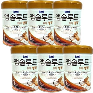 앱솔루트 명작 2FL 분유 1단계(0~6개월) 800g 6캔