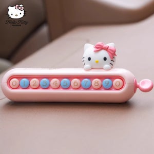 헬로키티 차량 듀얼 주차번호판 2중 임시연락처 귀여운 자동차 꾸미기 용품 피규어