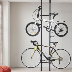 수직 실내 자전거 거치대 2단 자전거 보관대 베란다 원룸