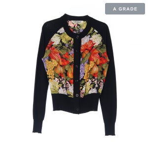 DANAE 다나 아카이브 빈티지 플로랄 자카드 라운드 니트 가디건 WOMAN-S