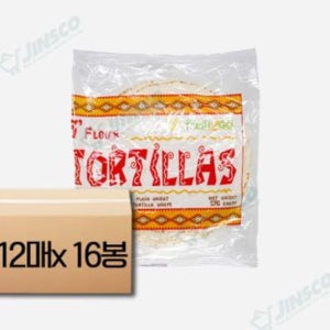 [박스]선인 밀또띠아 또르띠아 토르티아 8인치 (12장x16봉)