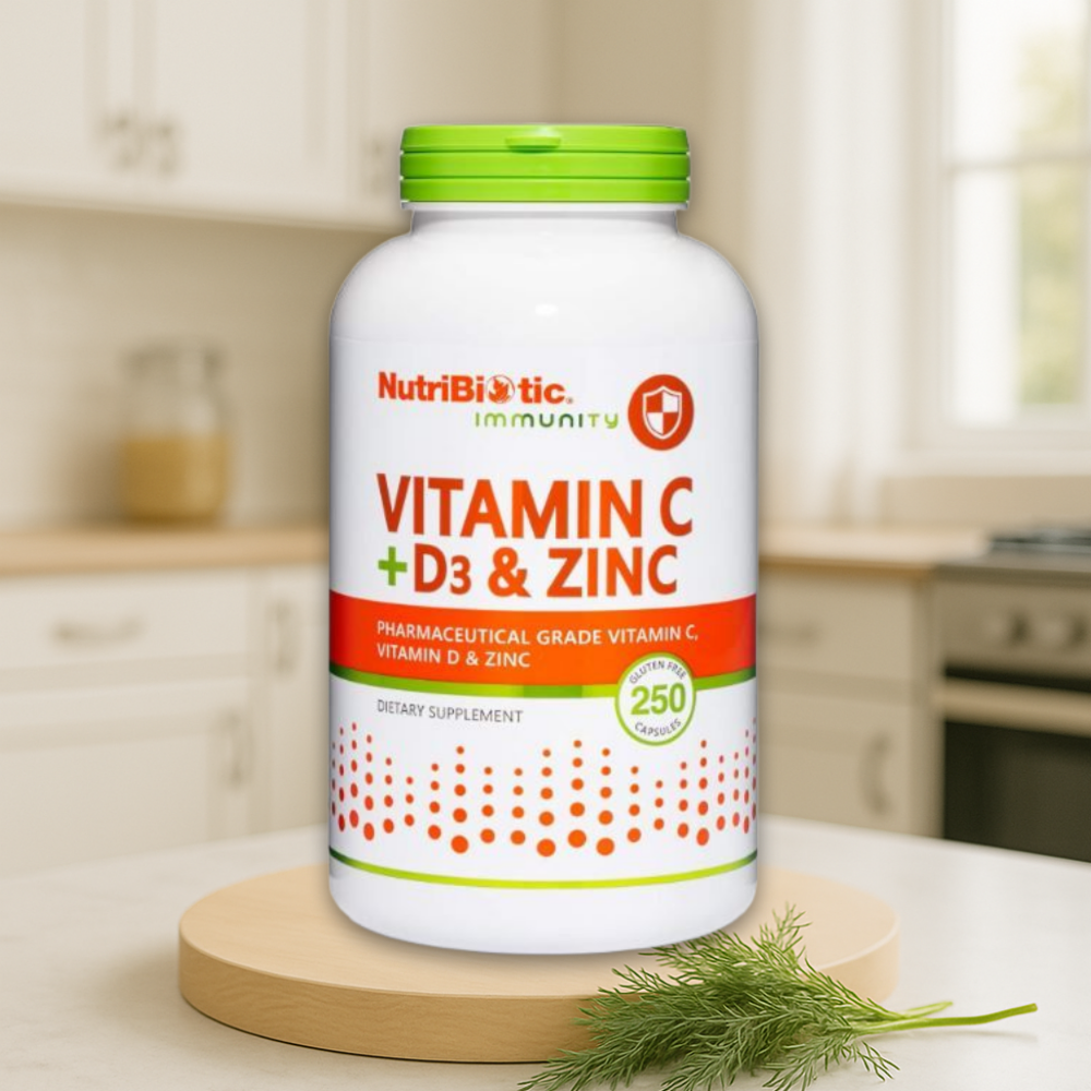 <b>뉴트리바이오틱</b> 비타민 C D3 아연 250캡슐, 1개