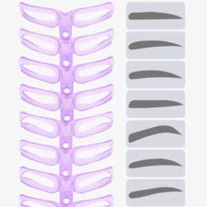 8종 여자 눈썹가이드 그리기 아이 브로우 눈썹틀 일자 아치모양 소품