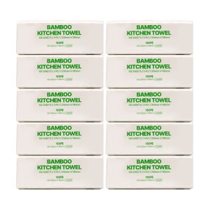 대나무 뽑아쓰는 키친타올 3겹 100매, 10팩